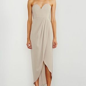 Shona Joy 'U' Bustier Draped Dress